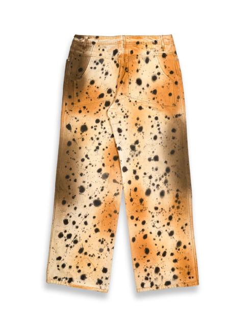 Eckhaus Latta Abstract Cheetah Wide Leg Jean Cheetah