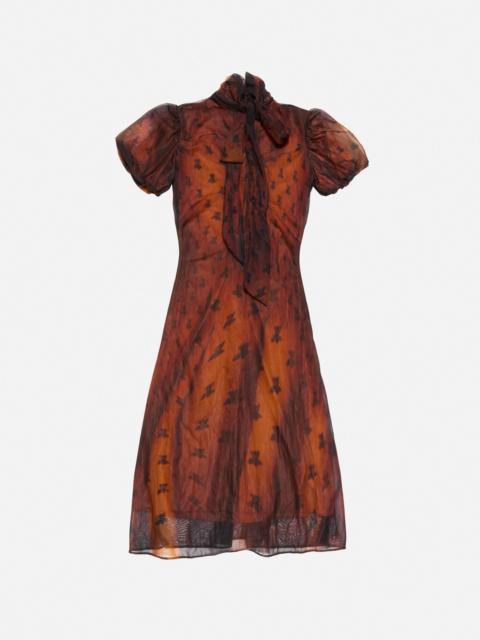 Bow dress - Rust brown