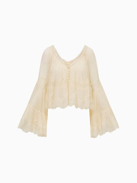 Darline Chiffon Lace Blouse