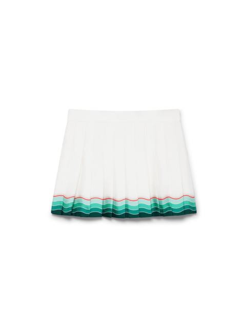 Tennis Pleated Silk Pleated Mini Skirt