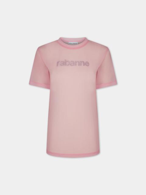PINK FADED LOGO-PRINTED TOP