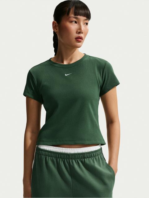 Nike Sportswear Women's Tight Ribbed Short-Sleeve T-Shirt