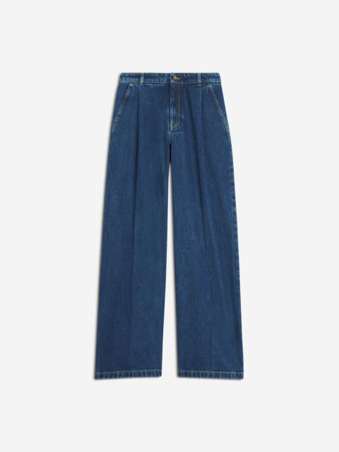 PLEATED JEANS