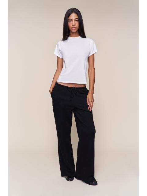 DRAWSTRING FLEECE PANT