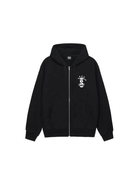 Stussy Crown Band Zip Hoodie Black