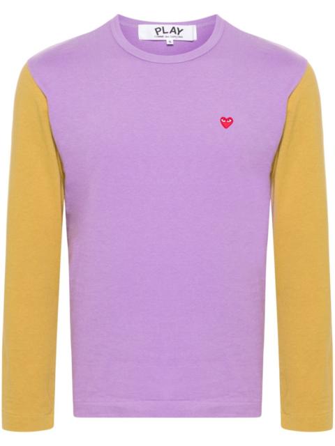 Heart-patch cotton T-shirt