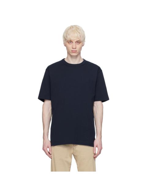 Navy Dropped Shoulders T-Shirt