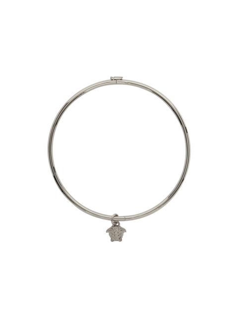 Silver Charm Medusa Choker