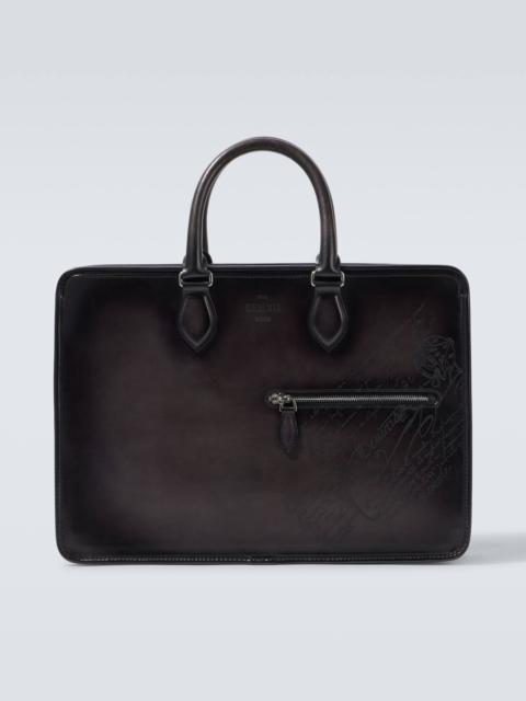 Scritto leather briefcase