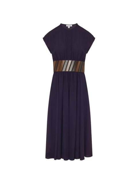belted-detail dress