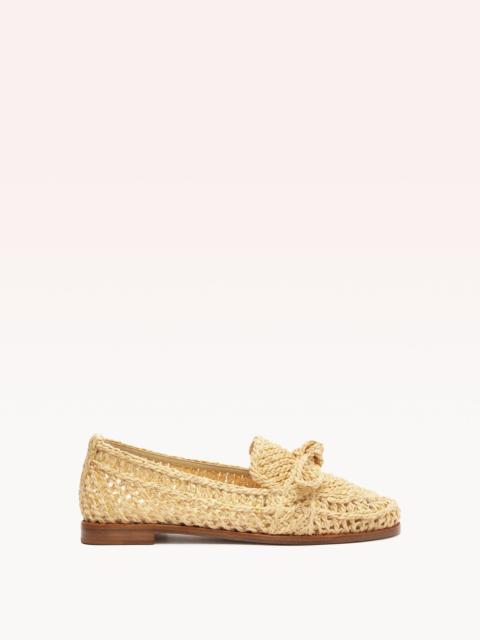 RAFFIA PENNY LOAFER PEARL