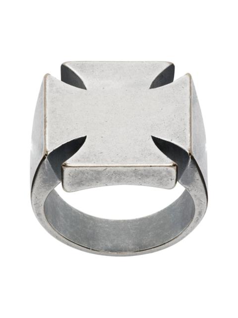 Biker Cross Minimal Ring