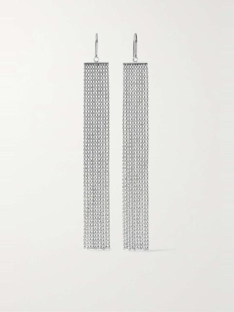 Beautiful Love silver-tone crystal earrings