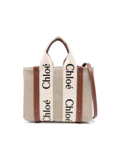 logo-print tote bag