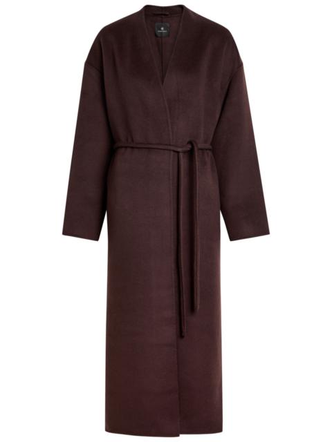 Anine Bing Hunter Belted Wool and Cashmere-blend Coat