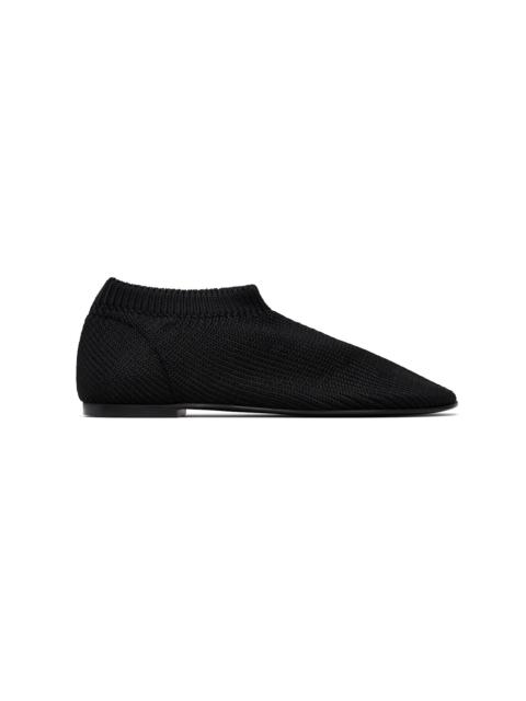 Black Glove Knit Loafers