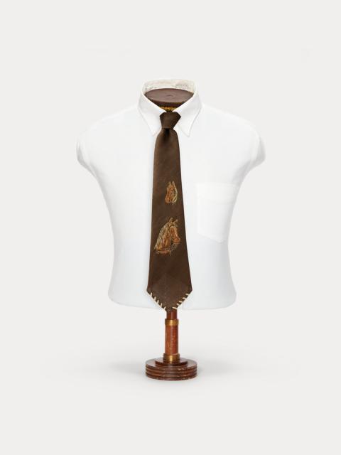 Handmade Horse-Print Linen Tie