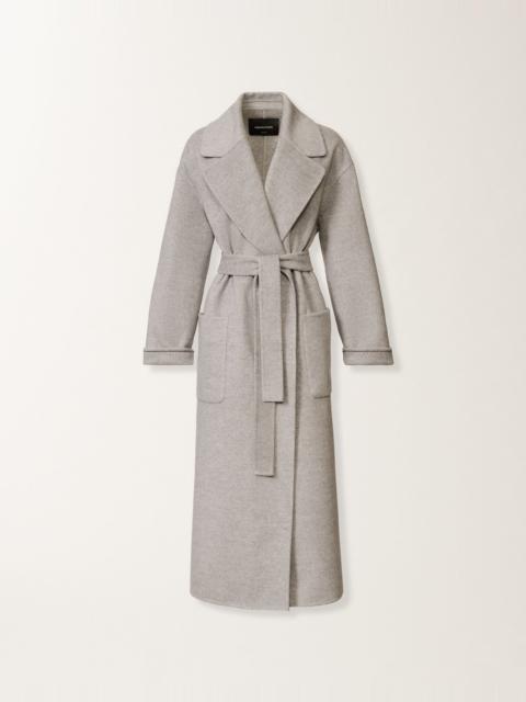 Double-faced wool and cashmere coat