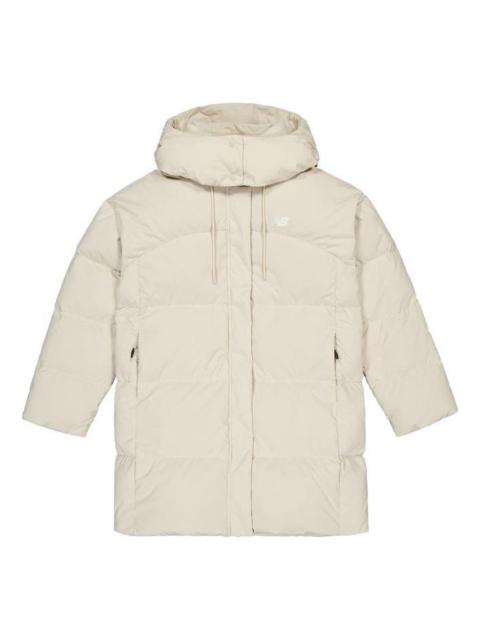 (WMNS) New Balance Winter Casual Down Jacket 'White' NPD48112-LBE
