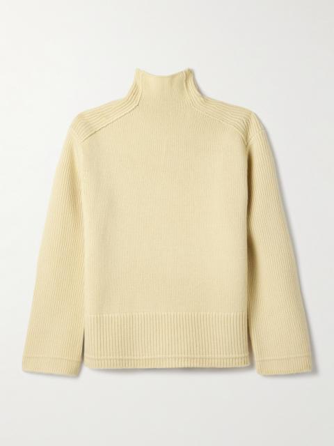 Ribbed Wool And Cashmere-blend Turtleneck Sweater