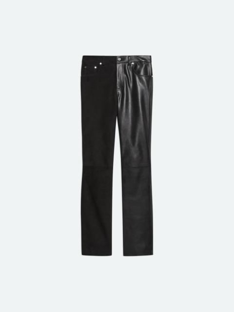 BISECTED LEATHER PANTS