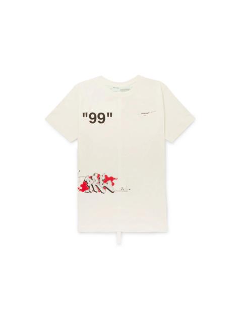 OFF-WHITE Dondi White Print T-shirt Mutlicolor