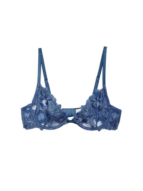 Lily Embroidery Plunge Demi Bra