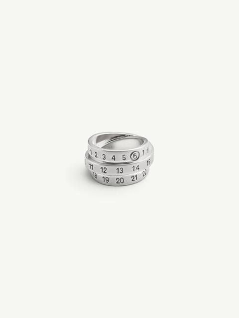 MM6 Maison Margiela Triple Logo Numeric Signature Ring