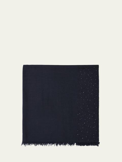 New Dalila Sequined-Border Shawl