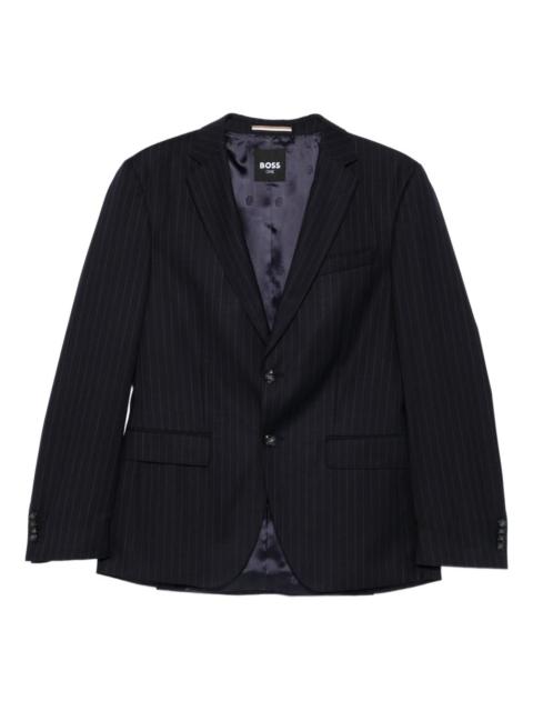 pinstripe wool suit