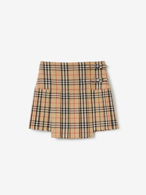 Vintage Check Wool Kilt