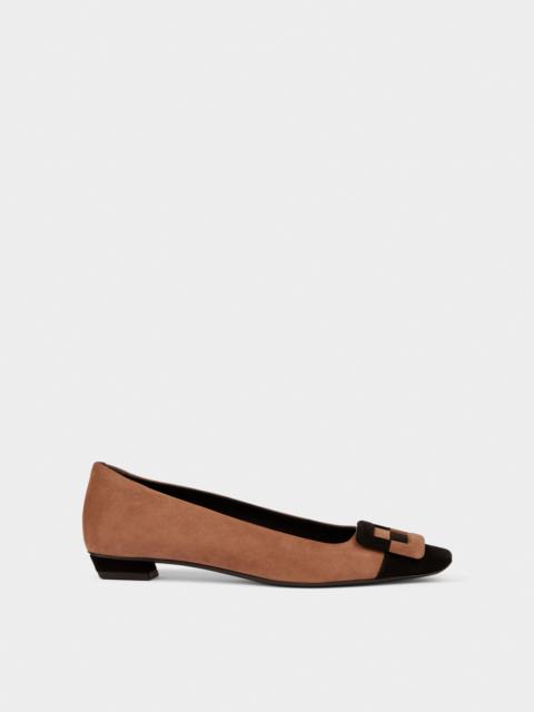 Belle Vivier Ballerinas in suede