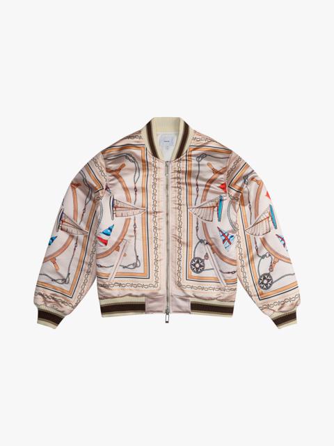 RHUDE NAUTICAL SATIN BOMBER
