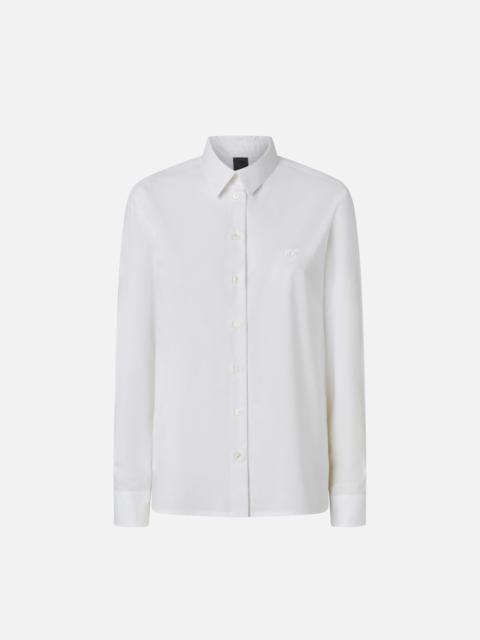 POPLIN SHIRT WITH EMBROIDERY