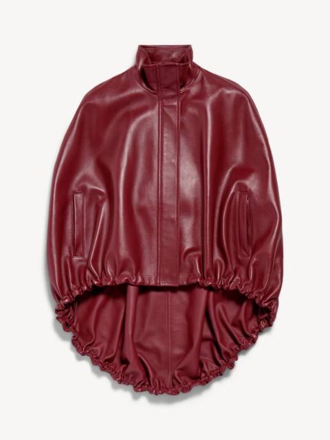 Women's Short Cape in Burgundy