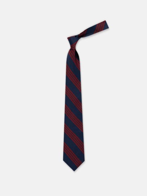 MADE-IN UK 4TH CITY OF LONDON BATTALION SILK REPP TIE