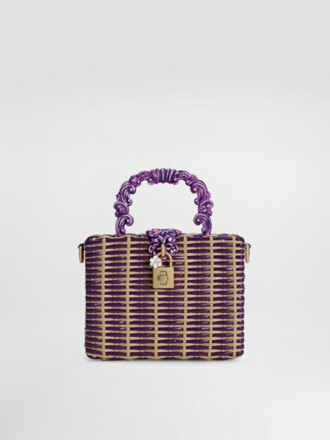 Woven dolce Box handbag