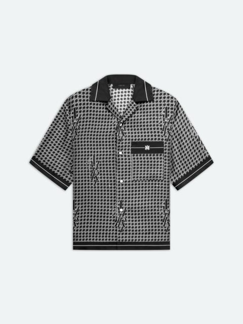 AMIRI HOUNDSTOOTH BOWLING SHIRT