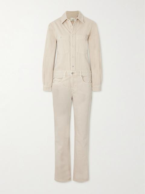 Denim Straight-leg Jumpsuit