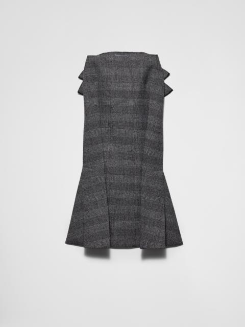 Deconstructed grisaille skirt