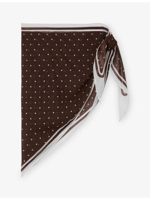 Sariah Polka-Dot Cotton Sarong