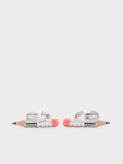 Multi-Coloured Pencil Cufflinks