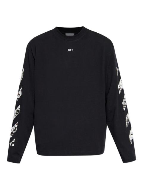 long-sleeved graphic T-shirt