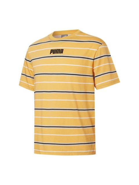 PUMA Modern Basics Advanced Tee Sports Short Sleeve Yellow 847668-37