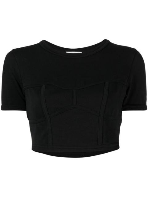 Wren round-neck cropped T-shirt