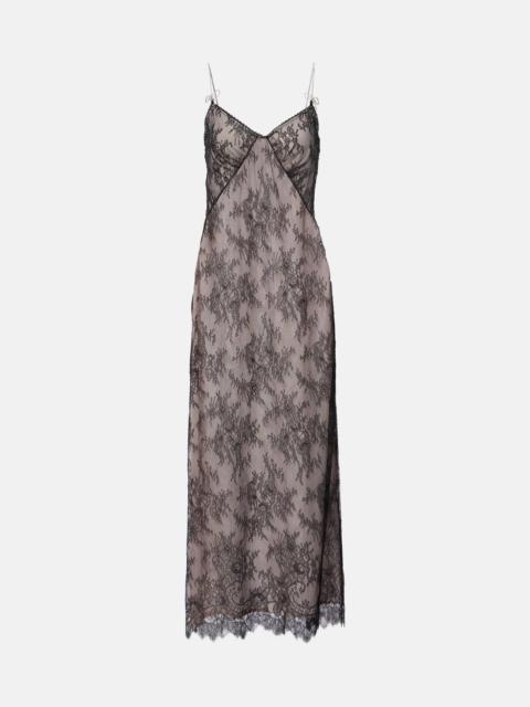 Rebrodé lace midi dress