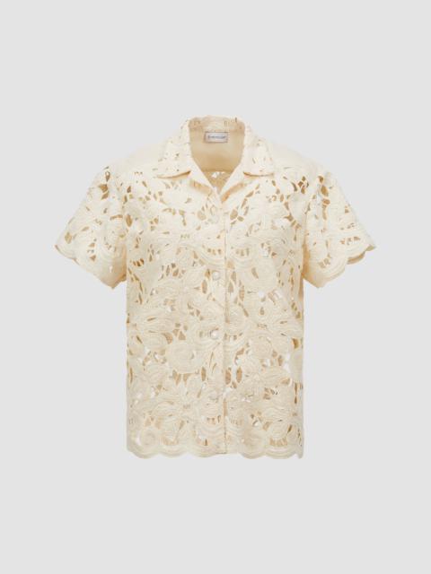 Floral Macramé Short Sleeve Shirt