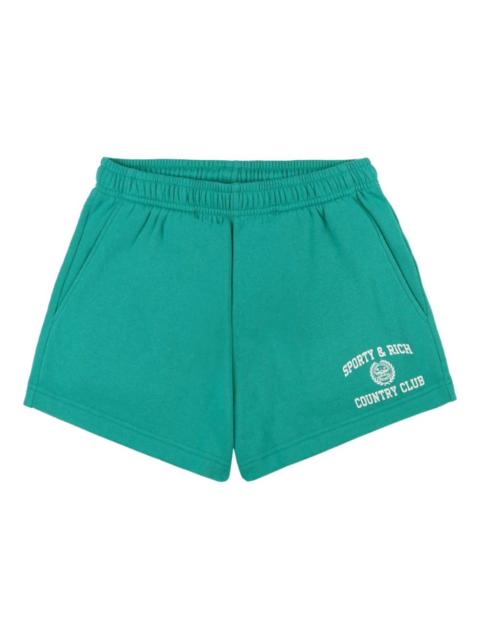Varsity logo-print elasticed-waistband shorts