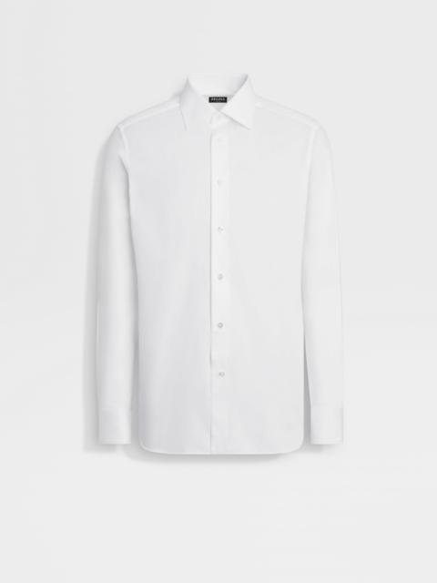 WHITE 100FILI COTTON SHIRT