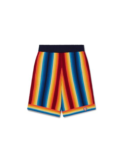Gradient Stripe Towelling Shorts | Casablanca Paris